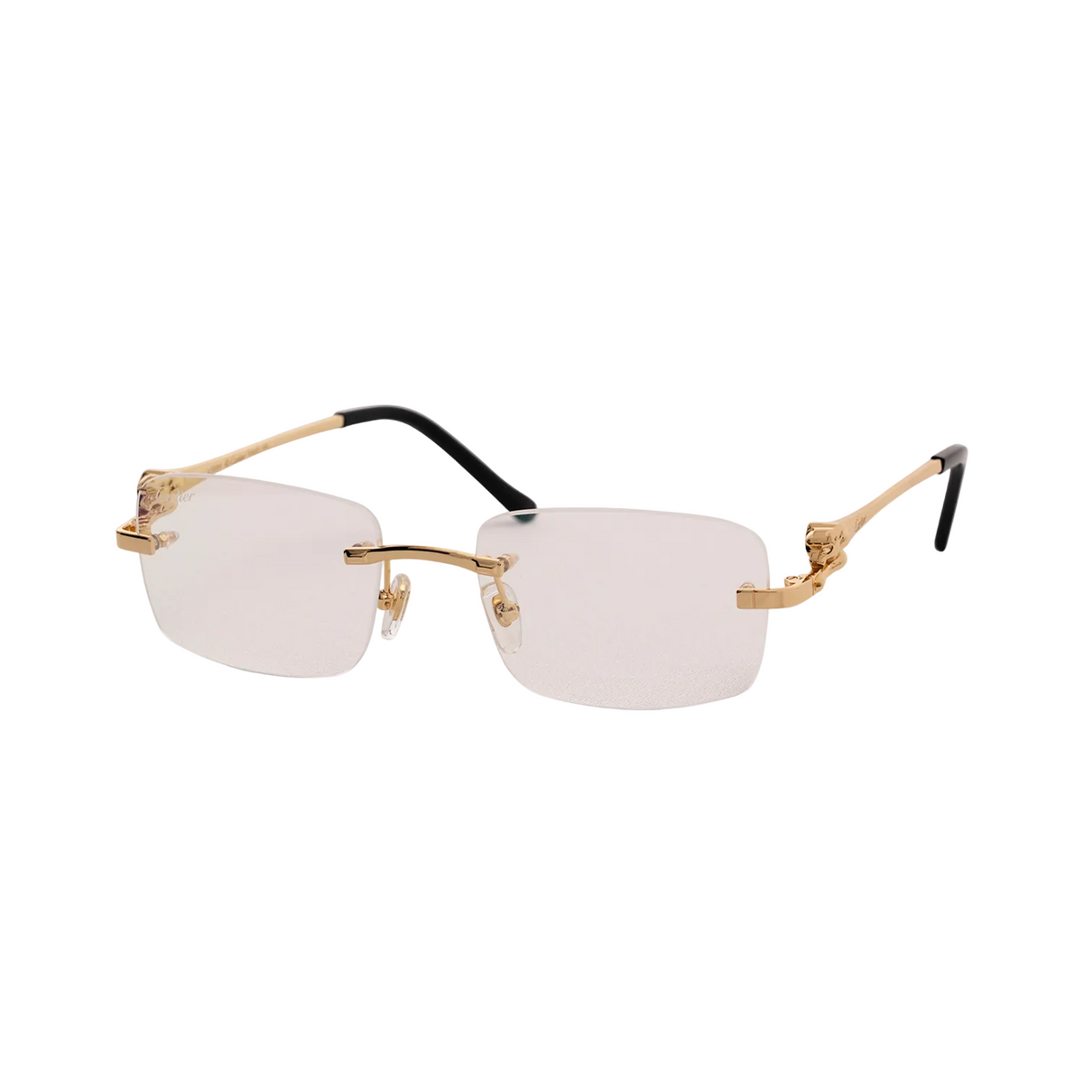 Cartier Panthere frame Clear Lens Glasses