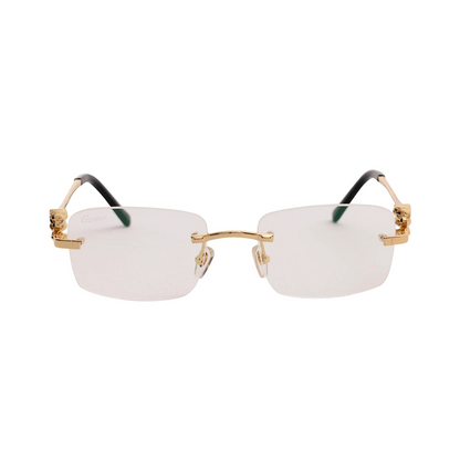Cartier Panthere frame Clear Lens Glasses