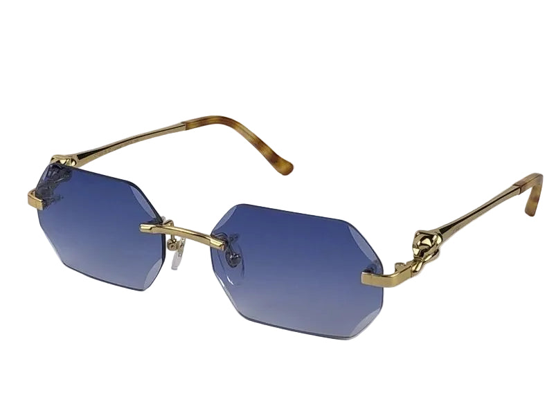 Cartier Diamond Cut Panther Frame Sunglasses - FramesLuxx
